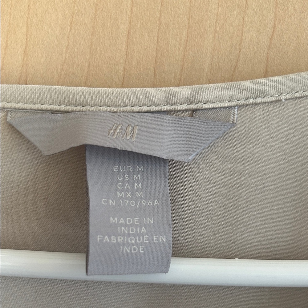 H&M Light Taupe Midi Dress - Picture 3 of 4
